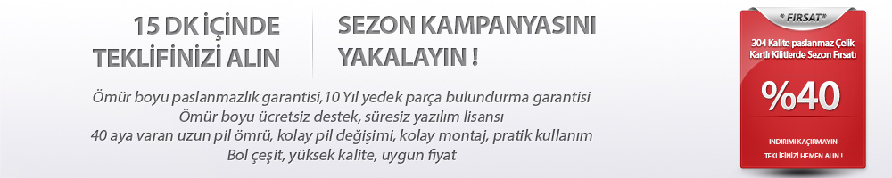 Otel Kapı Kart Sistemleri fiyat
